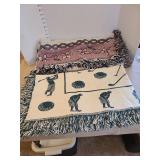 Two throw blankets