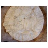 Alpaca rug, 54in diam.