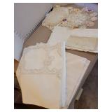 Tablecloths, napkins, doilies.