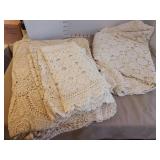 Tablecloths and other lacework.