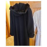 Ladies coat size 14 and bathrobe.
