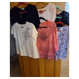 Ladies shirts, L and XL.