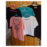 Ladies shirts, L and XL.