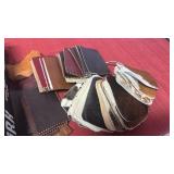 Leather and animal sample pieces