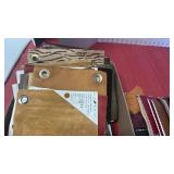 Leather and animal sample pieces