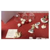 Lenox hummingbird ornament with COA, dep.56 accessories and more one is broken