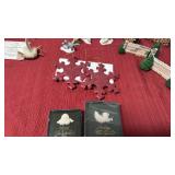 Lenox hummingbird ornament with COA, dep.56 accessories and more one is broken