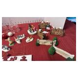 Lenox hummingbird ornament with COA, dep.56 accessories and more one is broken