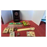 Incense and holders with metal brandy tin