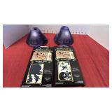 Yankee Candle Flying Witch Purple Halloween crackle glass jar topper or shade and wall decals