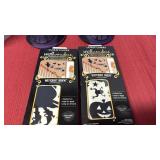 Yankee Candle Flying Witch Purple Halloween crackle glass jar topper or shade and wall decals