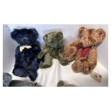 Stuffed bears some with coa