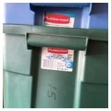 3 Rubbermaid tubs with lids