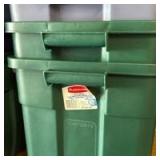 3 Rubbermaid tubs with lids