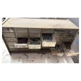 35 drawer organizer with contents 8.5x18x6.5