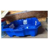 Self stick platters, plastic tray appears new and tin