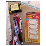 Office supplies and a tennis tote bag