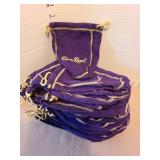 Crown Royal bags, approx 30