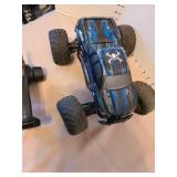 XLH RC Monster Truck with Blue Lightning Design with controller