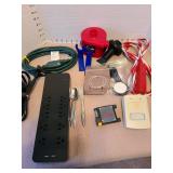 Power strip, extension cords, air inflator device, more