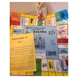 Heritage of Salina board game, doodle art