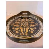 Marrakech serving tray, 18in diam.