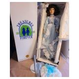 Porcelain Vivian doll from Treasures Forever Collection, 26in tall