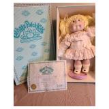 Porcelain Cabbage Patch doll with COA, 16in tall