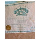 Porcelain Cabbage Patch doll with COA, 16in tall