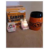Scentsy OSU wax warmer, NIB, plus 2 packs wax melts