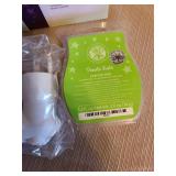 Sentsy plug-in Zebra wax warmer, NIB, plus 1 pack of wax melts.