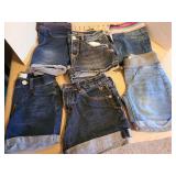 Girls denim shorts, size 10, 12, 14.