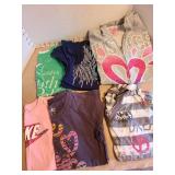 Girls Justice hoodie size 18, t-shirts size 10, 12, 14.