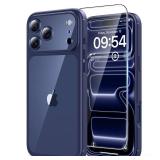 TAURI for iPhone 17 Pro Case, Full Camera Protection with Screen Protector, Anti-Yellowing Military-Grade Protection Shockproof Slim Phone Case for iPhone 17 Pro, Blue TAURI for iPhone 17 Pro Case, Full Camera Protection with Screen Protector, Anti-Yellowing Military-Grade Protection Shockproof Slim Phone Case for iPhone 17 Pro, Blue