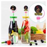 MENGSOOD Straw Cover Cap for Stanley Cup,Reusable Silicone Straw Topper Compatible with Stanley 30&40 Oz Tumbler with Handle Dust-Proof Drinking Straw Tips Lids Protectors (9pcs Black Girl) MENGSOOD Straw Cover Cap for Stanley Cup,Reusable Silicone Straw Topper Compatible with Stanley 30&40 Oz Tumbler with Handle Dust-Proof Drinking Straw Tips Lids Protectors (9pcs Black Girl)