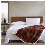 Eddie Bauer - Blanket, Super Soft Reversible Sherpa & Brushed Fleece Bedding, Ideal Throw Blankets for Couch, Plaid Home Design (Nordic Raisin) Eddie Bauer - Blanket, Super Soft Reversible Sherpa & Brushed Fleece Bedding, Ideal Throw Blankets for Couch, Plaid Home Design (Nordic Raisin)