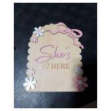 MEMOLEBIA Baby Announcement Sign, Hello World Newborn Sign for Hospital, She's Here Card, Baby Announcements Ideas, Newborn Photography Props Double-Sided (HW3) MEMOLEBIA Baby Announcement Sign, Hello World Newborn Sign for Hospital, She's Here Card, Baby Announcements Ideas, Newborn Photography Props Double-Sided (HW3)