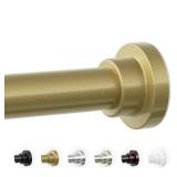 Mcrbeay Shower Curtain Rod, 1 Diameter Heavy Duty Tension Shower Rod, Non Slip Adjustable 28-102 inch No Drilling Shower Curtain Rods Spring Tension For Bathroom, Shower Stall, No Rust, Chrome Gold Mcrbeay Shower Curtain Rod, 1 Diameter Heavy Duty Tension Shower Rod, Non Slip Adjustable 28-102 inch No Drilling Shower Curtain Rods Spring Tension For Bathroom, Shower Stall, No Rust, Chrome Gold