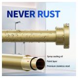 Mcrbeay Shower Curtain Rod, 1 Diameter Heavy Duty Tension Shower Rod, Non Slip Adjustable 28-102 inch No Drilling Shower Curtain Rods Spring Tension For Bathroom, Shower Stall, No Rust, Chrome Gold Mcrbeay Shower Curtain Rod, 1 Diameter Heavy Duty Tension Shower Rod, Non Slip Adjustable 28-102 inch No Drilling Shower Curtain Rods Spring Tension For Bathroom, Shower Stall, No Rust, Chrome Gold