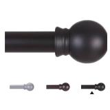 Thestoa Curtain Rods for Windows 48 to 84-92 inch, 5/8 Matte Black Curtain Rod, Stainless Steel Small Curtain Rods for Bedroom, Living Room,Kitchen,Farmhouse, Outdoor Curtain rod Black Thestoa Curtain Rods for Windows 48 to 84-92 inch, 5/8 Matte Black Curtain Rod, Stainless Steel Small Curtain Rods for Bedroom, Living Room,Kitchen,Farmhouse, Outdoor Curtain rod Black