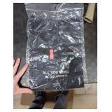 pack all Water-resistant Material Zipper Pouch, Mesh Zipper Bags for Storage, Travel, Office (Black, Large) pack all Water-resistant Material Zipper Pouch, Mesh Zipper Bags for Storage, Travel, Office (Black, Large)