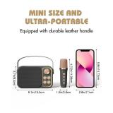 Kids Karaoke Machine with 2 Wireless Mics, Portable Bluetooth Speaker for Girls Boys Birthday Gifts, Mini Singing Machine for Family Party, Travel, Camping, Ages 3-12+(Black) NO CABLE Kids Karaoke Machine with 2 Wireless Mics, Portable Bluetooth Speaker for Girls Boys Birthday Gifts, Mini Singing Machine for Family Party, Travel, Camping, Ages 3-12+(Black) NO CABLE
