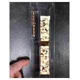 HOPO Compatible With Apple Watch Band 38mm 40mm 42mm 44mm Thin Light Resin Strap Bracelet With Stainless Steel Buckle Replacement For iWatch Series Ultra 9 8 7 6 5 4 3 2 1 SE(Nougat White/Rose HOPO Compatible With Apple Watch Band 38mm 40mm 42mm 44mm Thin Light Resin Strap Bracelet With Stainless Steel Buckle Replacement For iWatch Series Ultra 9 8 7 6 5 4 3 2 1 SE(Nougat White/Rose