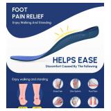 Cloudflo Plantar Fasciitis Insoles for Men Women,High Arch Support for Pain Relief,Shoe Inserts Orthotic for Flat Feet,Work Boot Insoles for Shock Absorbing Inserts (Fit for Standing All Day) DB-XL Cloudflo Plantar Fasciitis Insoles for Men Women,High Arch Support for Pain Relief,Shoe Inserts Orthotic for Flat Feet,Work Boot Insoles for Shock Absorbing Inserts (Fit for Standing All Day) DB-XL