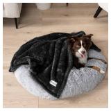 PetAmi Fluffy Soft Dog & Cat Blanket - Black Sherpa Fleece, Calming Pet Blanket for Couch, Small 24x32 PetAmi Fluffy Soft Dog & Cat Blanket - Black Sherpa Fleece, Calming Pet Blanket for Couch, Small 24x32