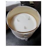 Eywamage 3 Wick Gold Glass Flameless Candle with Remote, Large Flickering LED Battery Pillar Candle F 6 H 6 Eywamage 3 Wick Gold Glass Flameless Candle with Remote, Large Flickering LED Battery Pillar Candle F 6 H 6