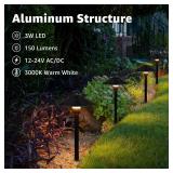 SUNVIE Low Voltage Pathway Lights LED Landscape Lights Low Voltage 3W 12-24V 3000K Landscape Lighting Cast-Aluminum Waterproof Landscape Path Lights for Yard Walkway Garden ETL Listed Cord, 4 Pack SUNVIE Low Voltage Pathway Lights LED Landscape Lights Low Voltage 3W 12-24V 3000K Landscape Lighting Cast-Aluminum Waterproof Landscape Path Lights for Yard Walkway Garden ETL Listed Cord, 4 Pack