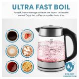 AROMA Professional 1.7L / 7-Cup Digital Glass Water Kettle (AWK-170D) AROMA Professional 1.7L / 7-Cup Digital Glass Water Kettle (AWK-170D)