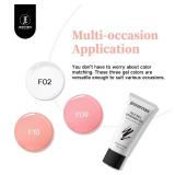 JEWHITENY Poly Nail Gel Set Clear Pink White Neutral Classic Color Poly Extension Gel With Base and Top Coat Slip Solution French Manicure for Home DIY Need U V Lamp Curing JEWHITENY Poly Nail Gel Set Clear Pink White Neutral Classic Color Poly Extension Gel With Base and Top Coat Slip Solution French Manicure for Home DIY Need U V Lamp Curing