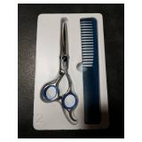 COOLALA Stainless Steel Hair Cutting Scissors 6.5 Inch Hairdressing Razor Shears Professional Salon Barber Haircut Scissors, One Comb Included, Home Use for Man Woman Adults Kids Babies COOLALA Stainless Steel Hair Cutting Scissors 6.5 Inch Hairdressing Razor Shears Professional Salon Barber Haircut Scissors, One Comb Included, Home Use for Man Woman Adults Kids Babies